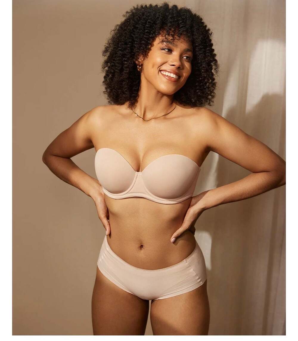 DELIMIRA Women's Underwire Classic Strapless Bra